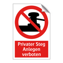Privater Steg Anlegen verboten
