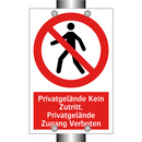 Privatgelände Kein Zutritt. Privatgelände Zugang Verboten