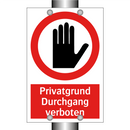 Privatgrund Durchgang verboten