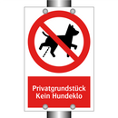 Privatgrundstück Kein Hundeklo