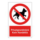 Privatgrundstück Kein Hundeklo