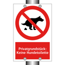 Privatgrundstück: Keine Hundetoilette