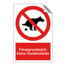 Privatgrundstück: Keine Hundetoilette