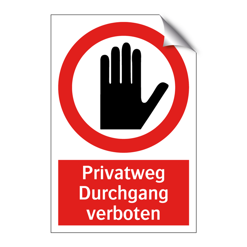 Privatweg Durchgang verboten