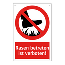 Rasen betreten ist verboten!