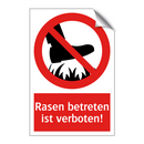 Rasen betreten ist verboten!