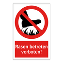 Rasen betreten verboten!