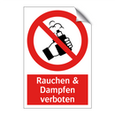 Rauchen & Dampfen verboten