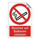 Rauchen auf Balkonen verboten