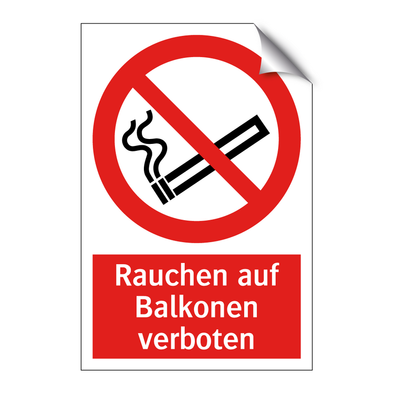 Rauchen auf Balkonen verboten
