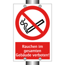 Rauchen im gesamten Gebäude verboten!