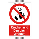 Rauchen und Dampfen verboten