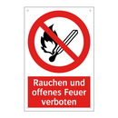 Rauchen und offenes Feuer verboten