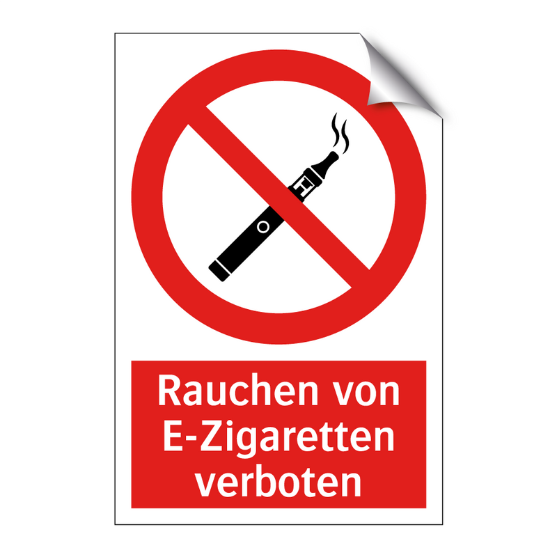 Rauchen von E-Zigaretten verboten