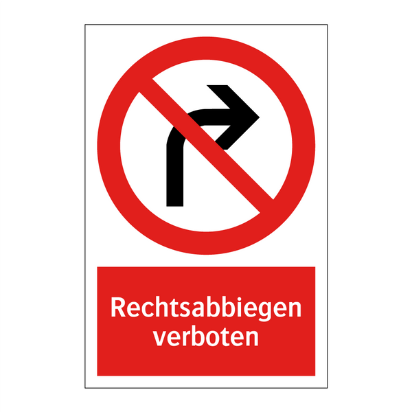 Rechtsabbiegen verboten