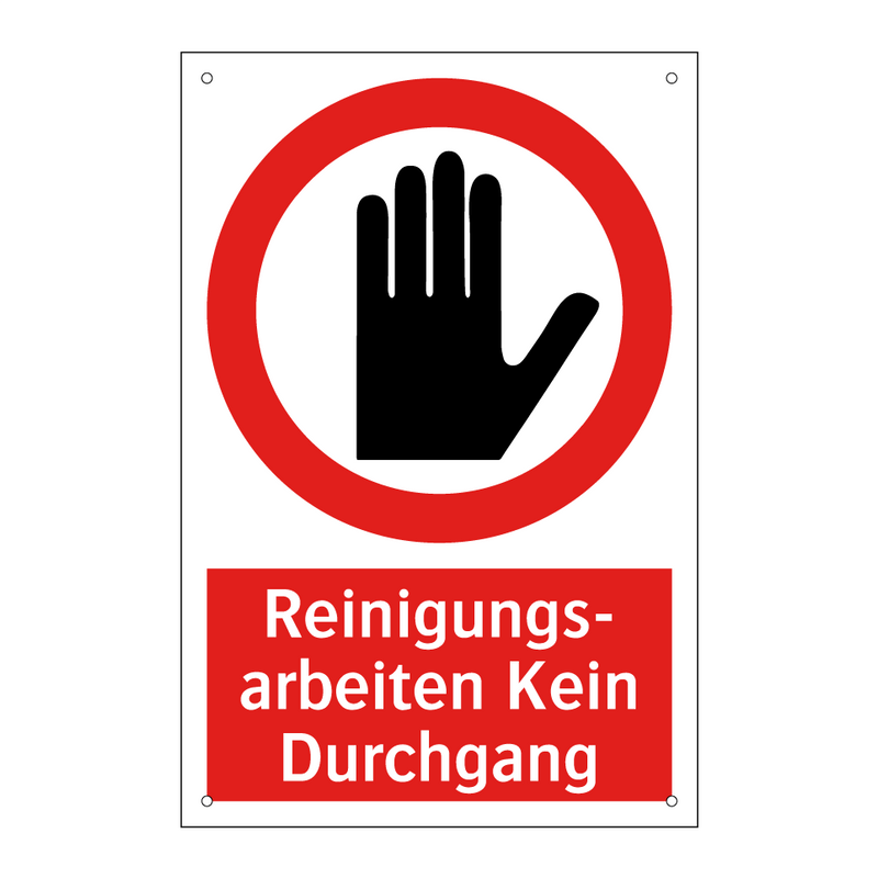 Reinigungs- arbeiten Kein Durchgang