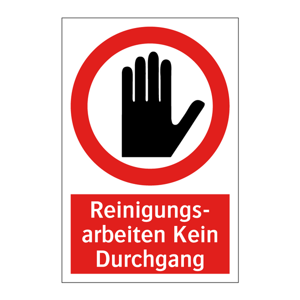 Reinigungs- arbeiten Kein Durchgang