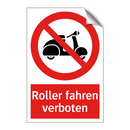 Roller fahren verboten