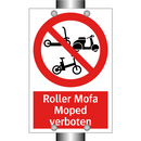 Roller Mofa Moped verboten