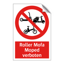 Roller Mofa Moped verboten