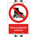 Rollschuhlaufen verboten