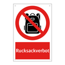 Rucksackverbot
