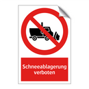 Schneeablagerung verboten