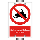 Schneemobilfahren verboten