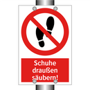 Schuhe draußen säubern!