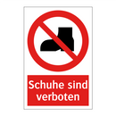 Schuhe sind verboten