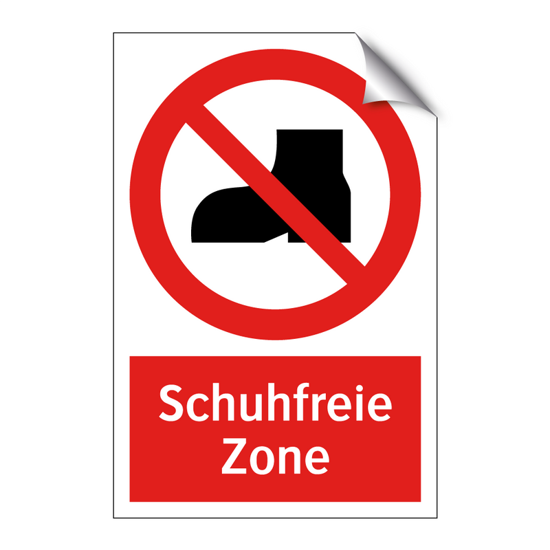 Schuhfreie Zone