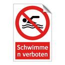 Schwimmen verboten