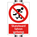 Skateboard fahren verboten