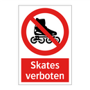 Skates verboten