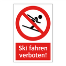 Ski fahren verboten!