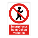 Smartphones beim Gehen verboten