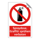 Spraydose, Graffiti sprühen verboten