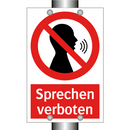 Sprechen verboten