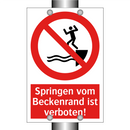 Springen vom Beckenrand ist verboten!