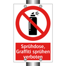 Sprühdose, Graffiti sprühen verboten