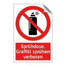 Sprühdose, Graffiti sprühen verboten