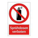 Sprühdosen verboten