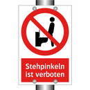 Stehpinkeln ist verboten
