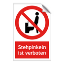Stehpinkeln ist verboten
