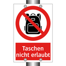 Taschen nicht erlaubt