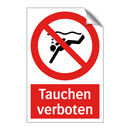 Tauchen verboten