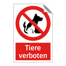 Tiere verboten