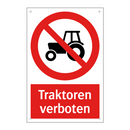 Traktoren verboten