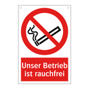 Unser Betrieb ist rauchfrei