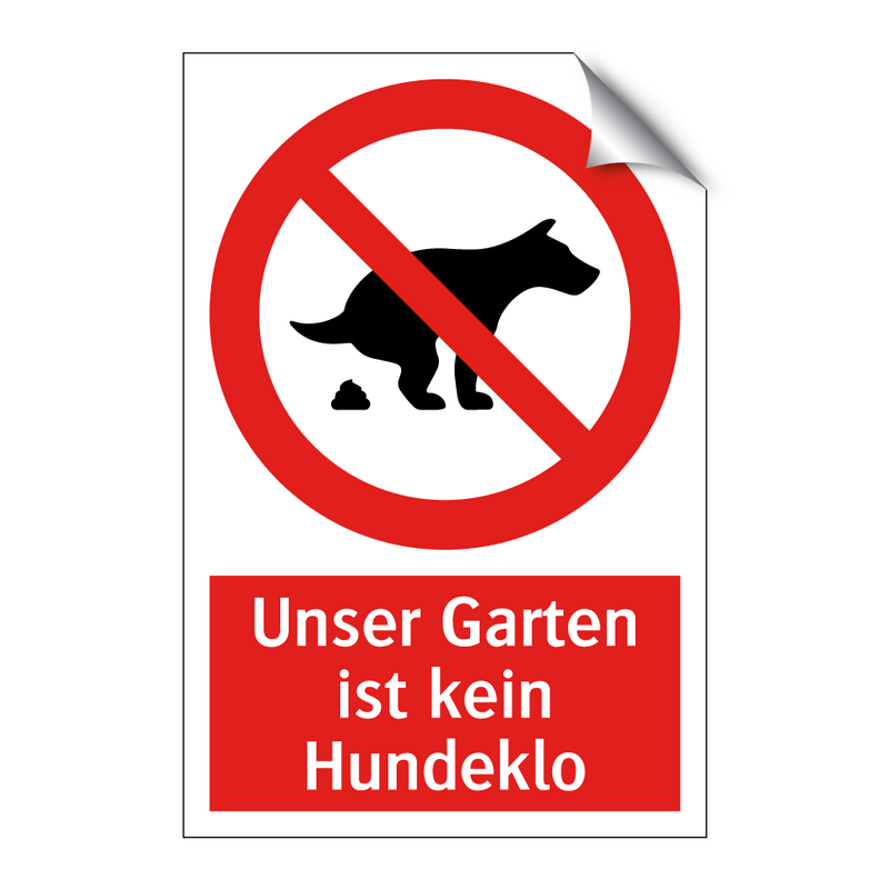 Unser Garten ist kein Hundeklo